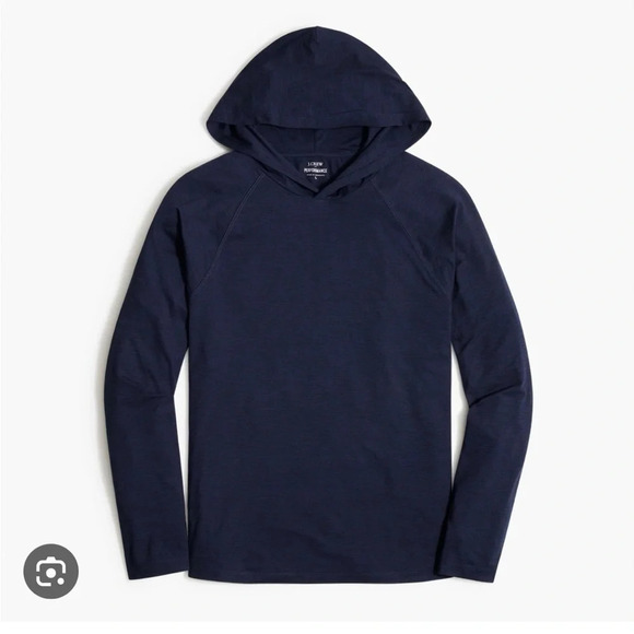 J crew performance Navy blue hoodie 
Size Large
Good condition - Picture 1 of 5